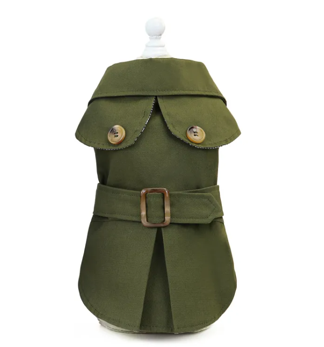 Classic British Trench Coat for Dogs & Cats