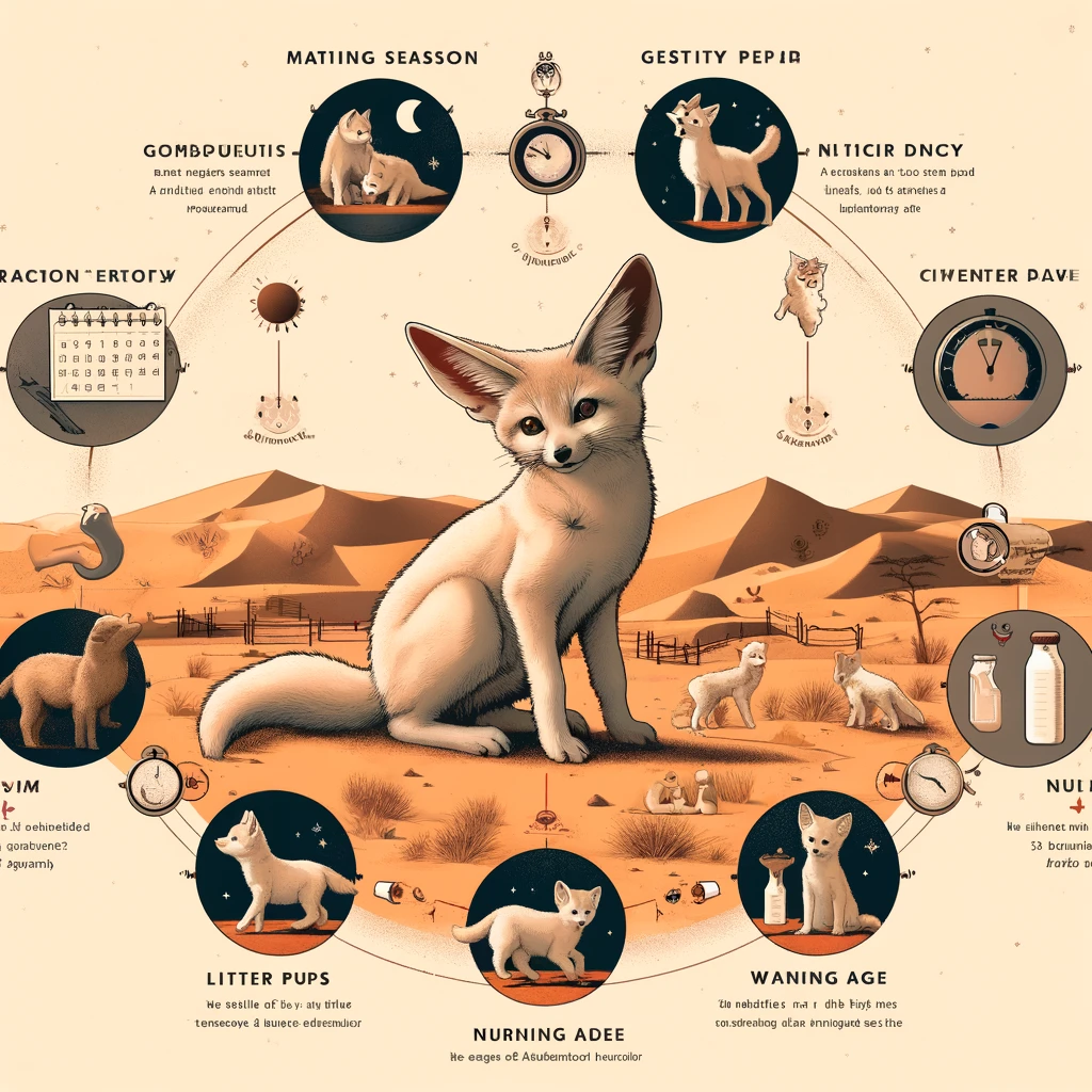 Fennec Fox Reproduction Cycle Infographic